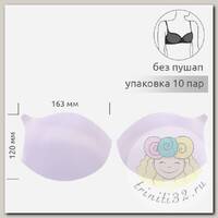 Чашечки под бретель р.80 B-C (M) без пуш-ап TBY-F6 белый 01 уп.10 пар