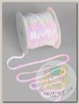 Пайетки на нитях 6мм Cream Colour арт.TBY-FLKU06-CC цв.0319 белый уп.73,12м