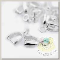 Держатель для бус MAGIC 4 HOBBY арт.MH.111944-2 цв. серебро 10х6мм уп.50 шт
